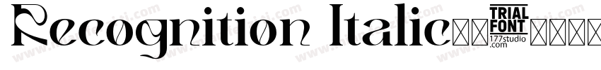Recognition Italic字体字体转换